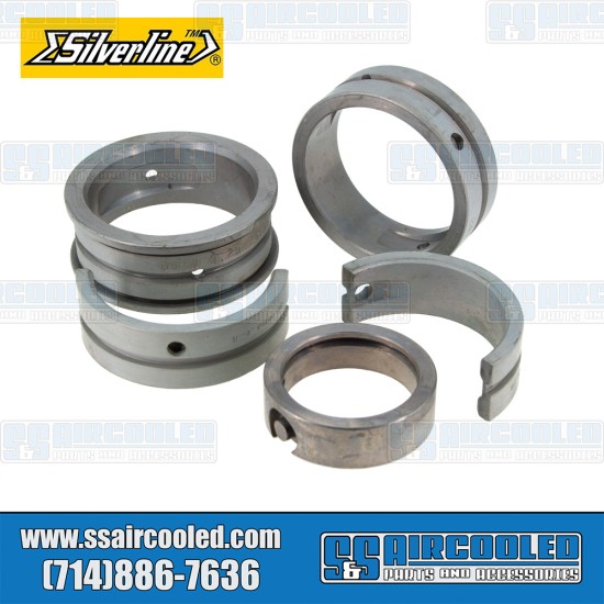 Silverline VW Main Bearings, .020 Case/.010 Crank, Double Oversize Thrust, 111198473O2T