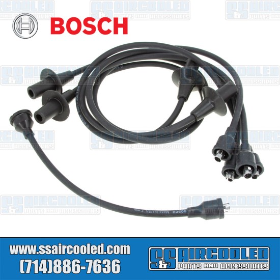 Bosch VW Spark Plug Wires, Stock, Black, 111998031AMB