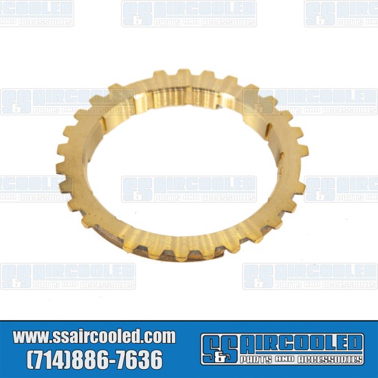  VW Transmission Synchronizer, Third/Forth Gear, Brass, 113311295D