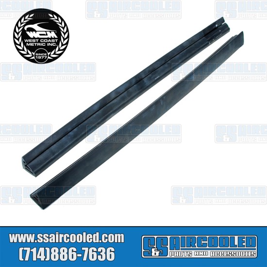 West Coast Metric VW Vent Window Seals, Vent Window Frame to Windshield Post, Left & Right, 151-353C-L/R