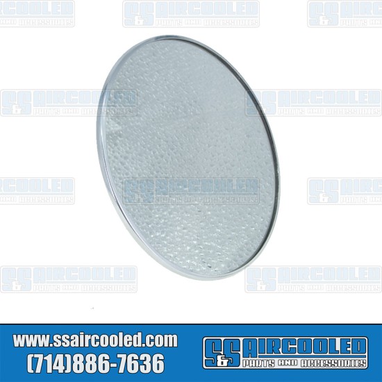  VW Side-View Mirror, Round, Left or Right, Silver, 211857513