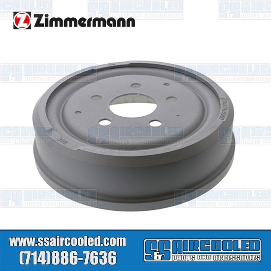 Zimmermann VW Brake Drum, Rear, Left or Right, 251609615Z