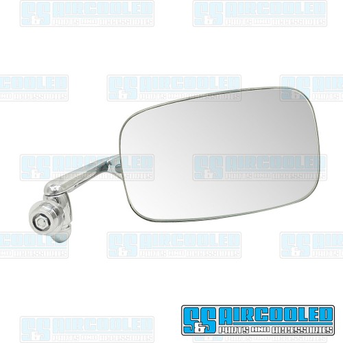 Exterior Mirror, 151857501, Left, Chrome, Vw Bug, Super Beetle