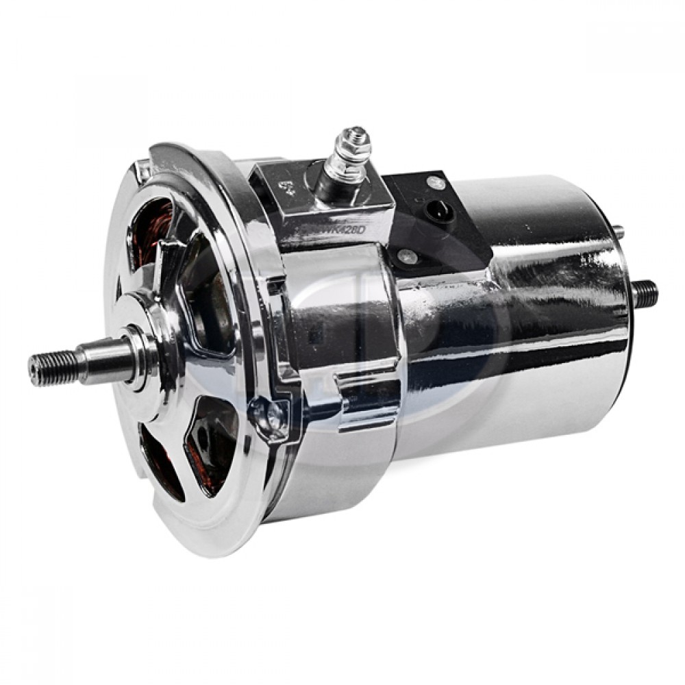 Alternator, AL82NC-55, 55 Amp, Chrome, VW Bug, Super Beetle, Ghia, Bus ...