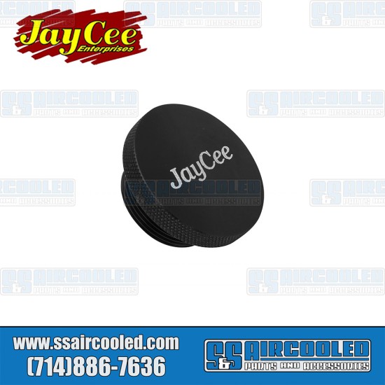 JayCee Enterprises VW Oil Filler Cap, Aluminum, Black, JC-2311-0