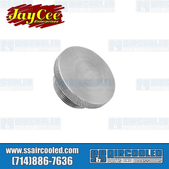 JayCee Enterprises VW Oil Filler Cap, Aluminum, Silver, JC-2313-0