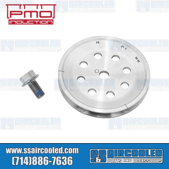 PMO Induction Porsche Crankshaft Pulley, 116mm, Includes Bolt, Titanium, PM-O331-0